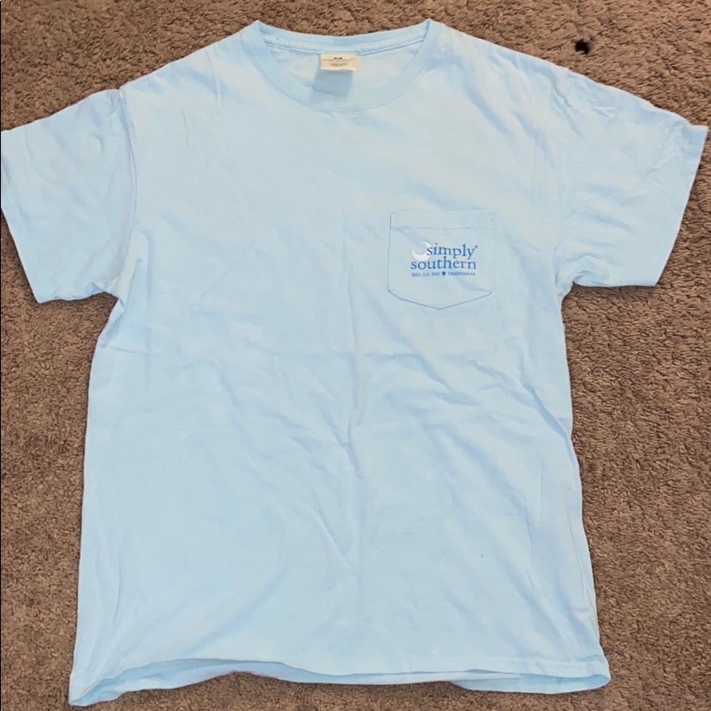 Simply southern light blue t shirt